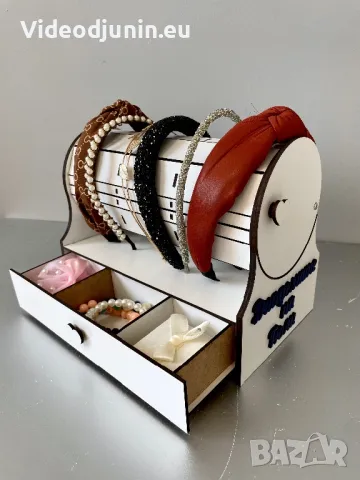 Органайзер/поставка за диадеми, фибички, ластици и всякакви любими и ценни неща, снимка 9 - Аксесоари за коса - 48000645
