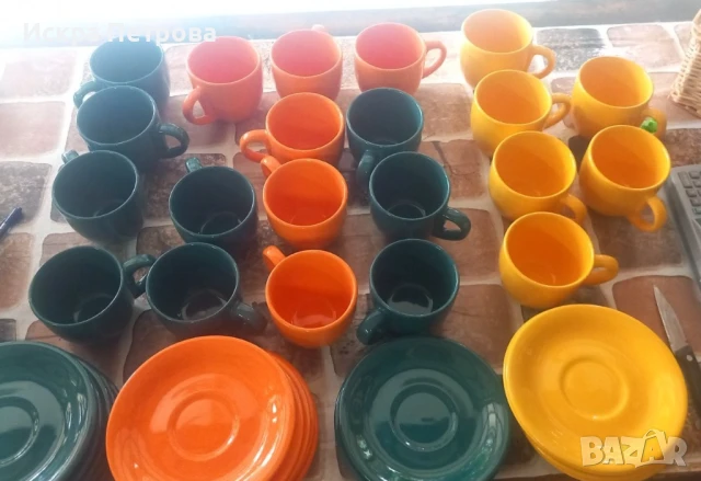 Чаши керамика за кафе, чай и капучино Румъния, снимка 6 - Сервизи - 37559293