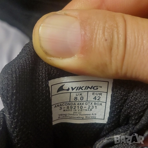 Viking Anaconda 4x4 Low GTX BOA Gore-Tex номер 42 Водоустойчиви обувки , снимка 9 - Други - 52356050