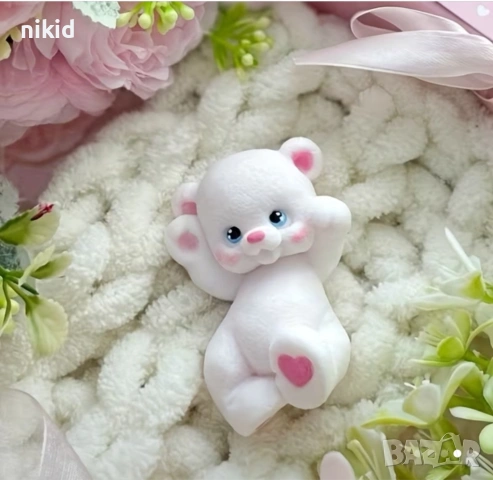 3D Легнало мече с лапи до глава силиконов молд форма фондан шоколад смола гипс свещ декор, снимка 6 - Форми - 53049225