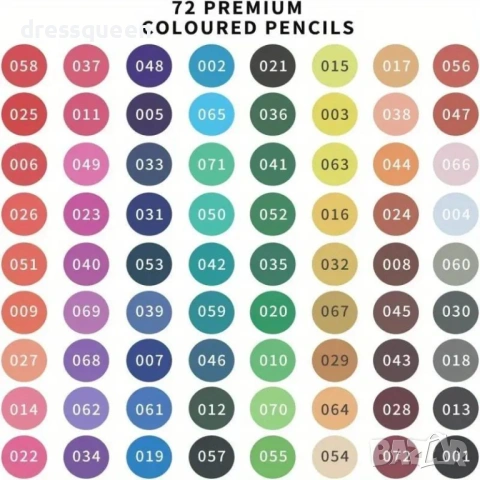 4823 Професионален комплект арт моливи за скициране – 72 прецизни цвята в луксозна метална кутия, снимка 2 - Ученически пособия, канцеларски материали - 53727514