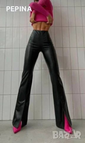 Дамски кожен панталон 