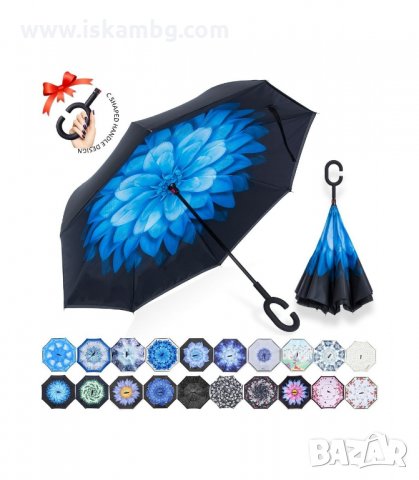 ЧАДЪР С ОБРАТНО ЗАТВАРЯНЕ И ОТВАРЯНЕ - код 2189, снимка 16 - Други - 33947475