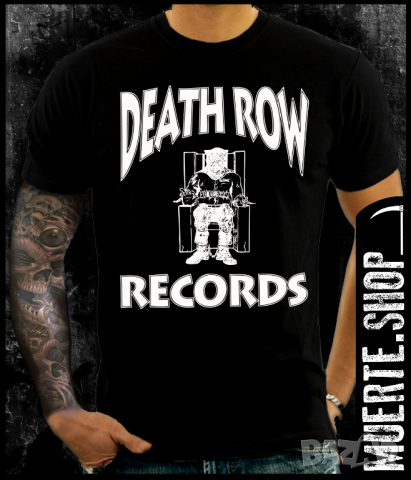 Тениска с щампа DEATHROW RECORDS, снимка 1 - Тениски - 36211901