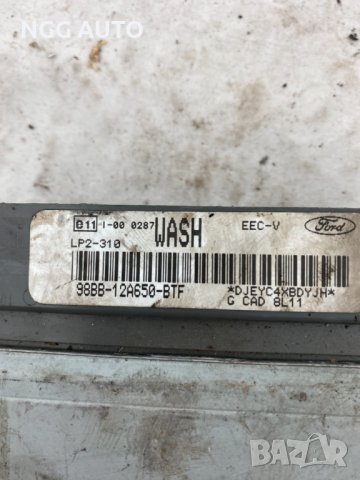 Компютър Двигател, ECU, Ford, 98BB12A650BTF, 98BB-12A650-BTF, WASH, LP2310, EECV, снимка 2 - Части - 40891018