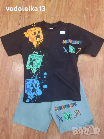 нов черен комплект,,майнкрафт,,