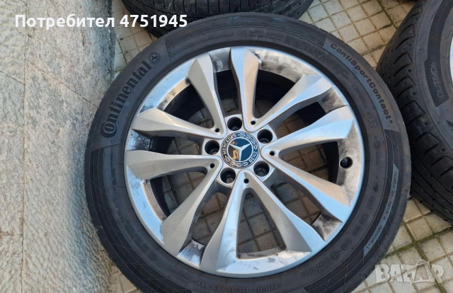 Джанти с гуми 17' 225 50 17 mercedes , снимка 2 - Гуми и джанти - 53759063