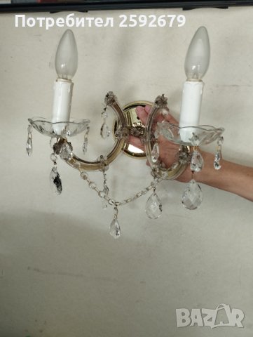 Кристални аплици , снимка 6 - Лампи за стена - 38716460