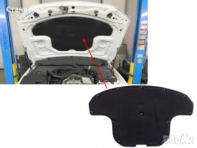 Mercedes CLS W257 изолация за преден капак