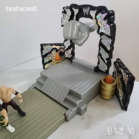 WWE Micro Aggression Crash and Bash Elimination Chamber Arena Collectable Set сет от играчки 2008, снимка 7 - Колекции - 46163086