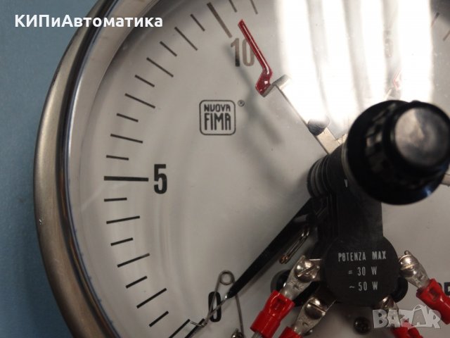 Ел. контактен Манометър с кабел Nuova Fima Ф 160, 25 bar, снимка 3 - Резервни части за машини - 34450189