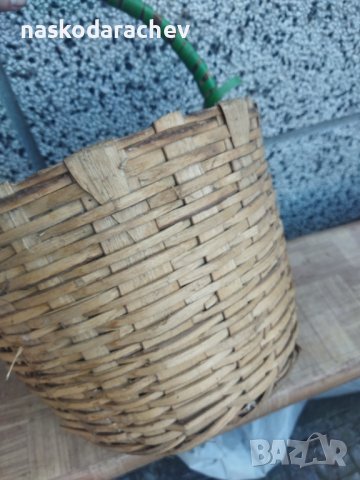 Плетена кошница от ленти дърво изключително здрава, снимка 2 - Декорация за дома - 39435933