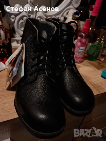 Скандинавски Нови мъжки кожени боти - естествена кожа, снимка 2 - Мъжки боти - 44928903