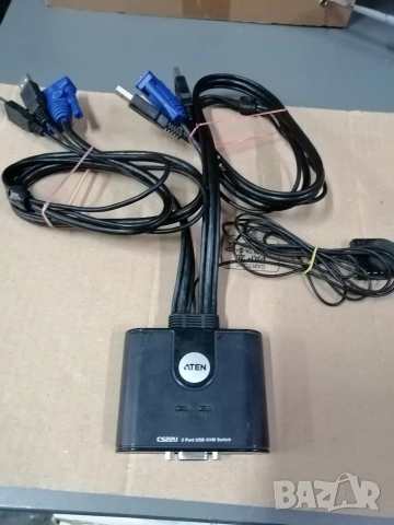 KVM Switch Aten CS22U USB, снимка 4 - Кабели и адаптери - 53626891