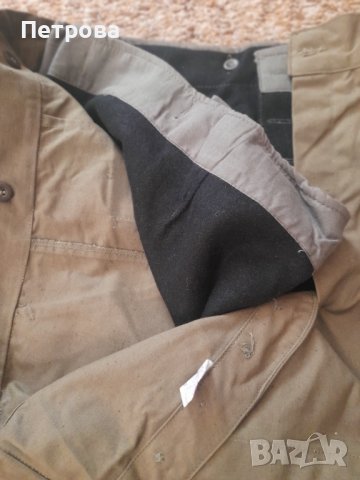 Военен брезентов зимен панталон с вълнена подплата, снимка 2 - Други ценни предмети - 41282342