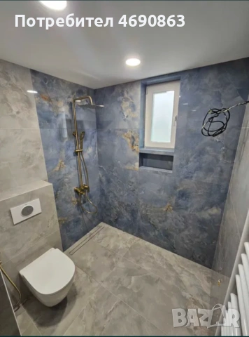 Лепене на плочки, гранитогрес, ест. камък - Бързо и качествено, снимка 3 - Ремонти на баня - 53096738