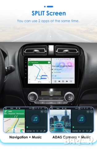 Мултимедия за Mitsubishi, Mirage, Attrage, Space Star, Dodge Attitude, Навигация, с Android, Андроид, снимка 13 - Аксесоари и консумативи - 51274019