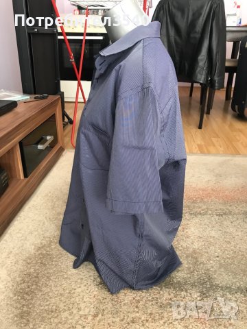 Сива мъжка риза, снимка 6 - Ризи - 41488577