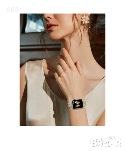 Каишка Apple Watch Series 10 (42 mm), съвместима с 41 mm 40 mm 38 mm , снимка 2 - Дамски - 53288793