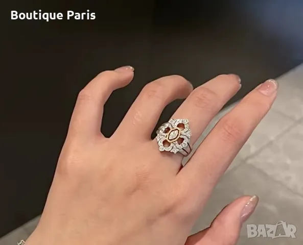 Buccellati пръстен с мойсанити, снимка 3 - Пръстени - 50049075