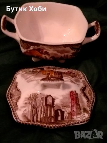 Трио от антикварен английски сервиз Johnson Bros., снимка 6 - Антикварни и старинни предмети - 35858517