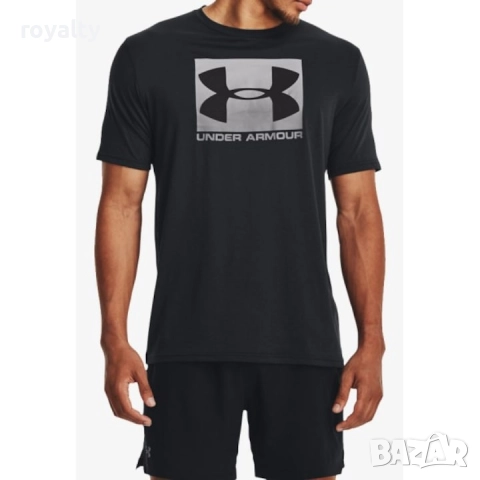 Under Armour Оригинална Мъжка Тениска Boxed Sports, Черен