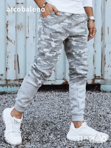 Мъжки спортен панталон с камуфлажен принт, 2цвята , снимка 3 - Панталони - 47561881