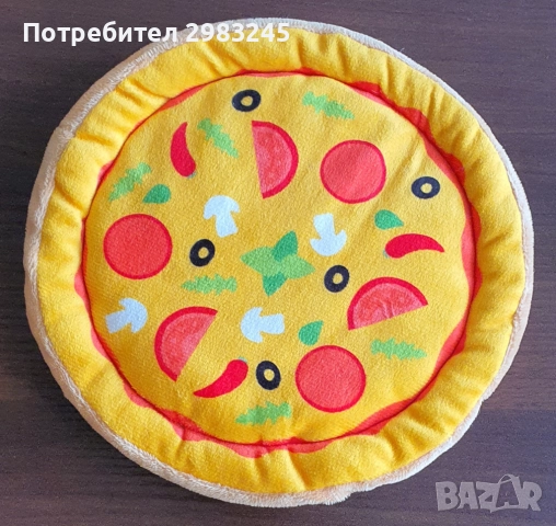 Кучешка плюшена играчка "Пица"
