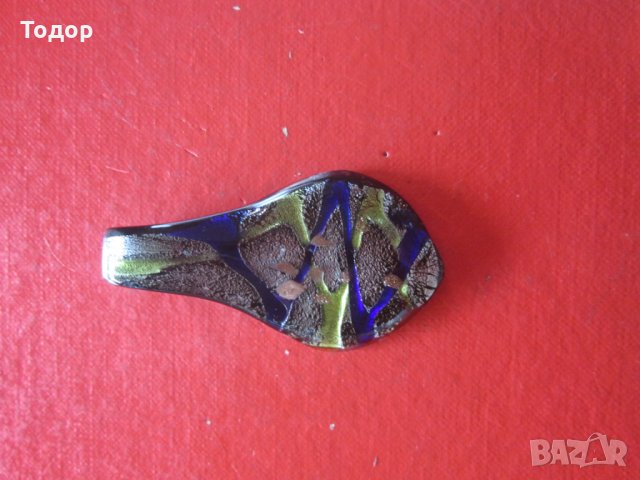 Стъклен медальон висулка Мурано , снимка 6 - Колиета, медальони, синджири - 34788907