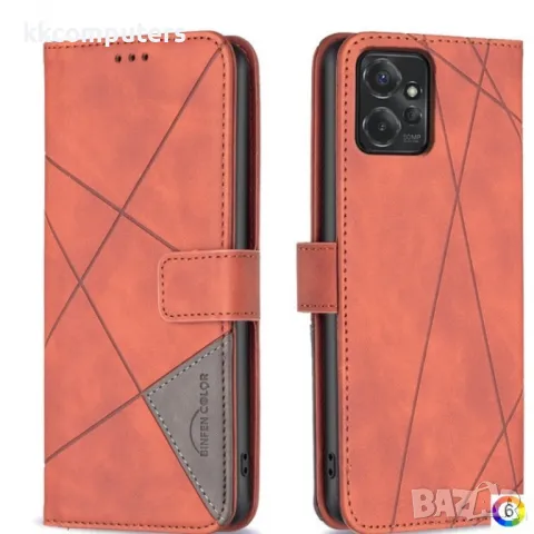 Motorola Moto G Power (2024) Rhombus Texture Magnetic Wallet Кожен Калъф и Протектор, снимка 11 - Калъфи, кейсове - 49989255