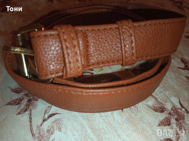 Нов Дамски Кожен Колан 120см., снимка 6 - Колани - 52777312