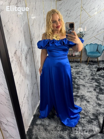 Дълги елегантни ,сатенени официални рокли 