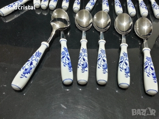 луксозни прибори за хранене с порцеланови дръжки , снимка 8 - Антикварни и старинни предмети - 52777130