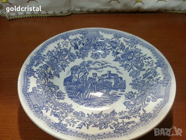 Стар порцелан купа чиния, снимка 6 - Антикварни и старинни предмети - 44343879