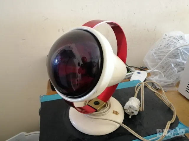 РЕТРО инфрачервена лампа за нагревки PHILIPS Infraphil, снимка 2 - Антикварни и старинни предмети - 48434189