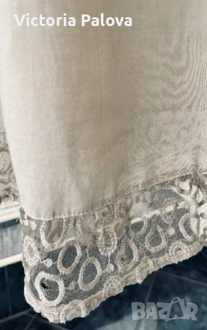 Красива ленена рокля свободна кройка 100% лен, снимка 6 - Рокли - 50378413