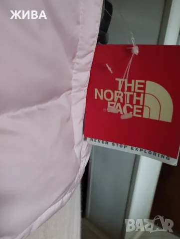 THE NORTH FACE Естествен пух-дамски розов елек, снимка 4 - Якета - 47558331