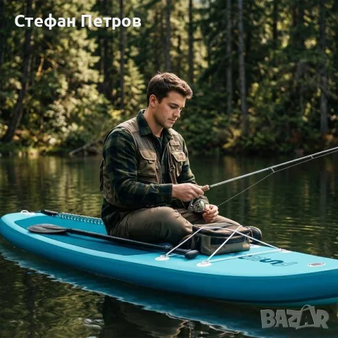 Продавам надуваем SUP падълборд FunWater SUPFW62B, с размери 325 х 90 × 15 см, снимка 3 - Водни спортове - 56222568