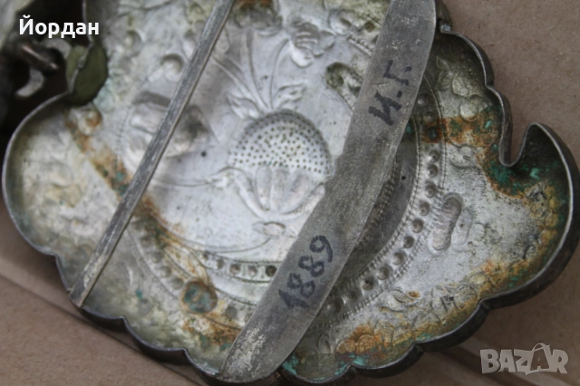 Сребърна възрожденска пафта, снимка 11 - Антикварни и старинни предмети - 53862888