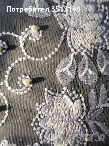 Бяла дантела бродерия 130/455 см, снимка 5 - Рокли - 51530851