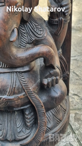 Масивна дървена скулптура , снимка 6 - Антикварни и старинни предмети - 53738866