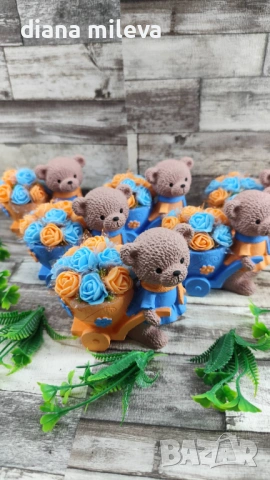 Сладки малки мечета в оранжево и синьо!!, снимка 11 - Декорация за дома - 53659002