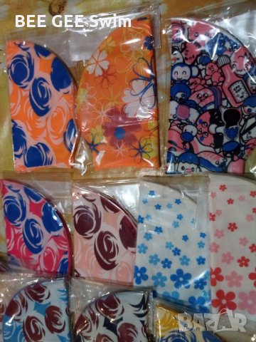 Плувни шапки -100% силикон, снимка 5 - Водни спортове - 34411469