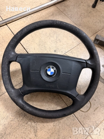 Оригинален 4-спицов волан BMW с еърбег, снимка 2 - Части - 55995776
