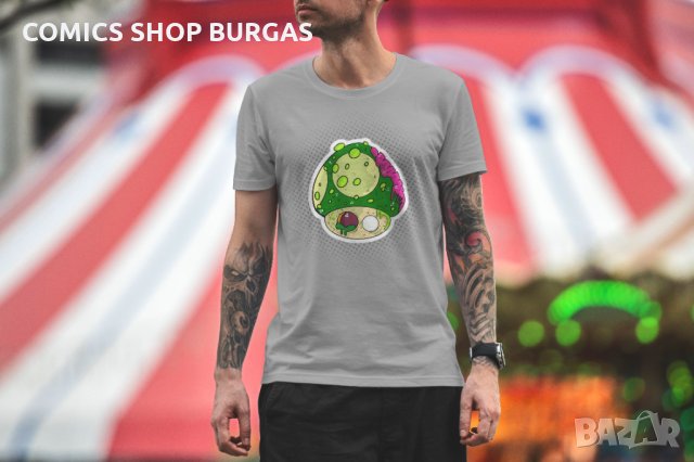 Мъжка тениска Super Mario - Mushroom , снимка 4 - Тениски - 35751209
