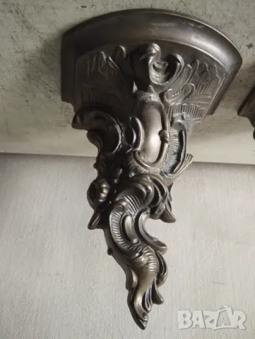 комплект конзоли за стена в стил рококо, снимка 2 - Други ценни предмети - 48698873