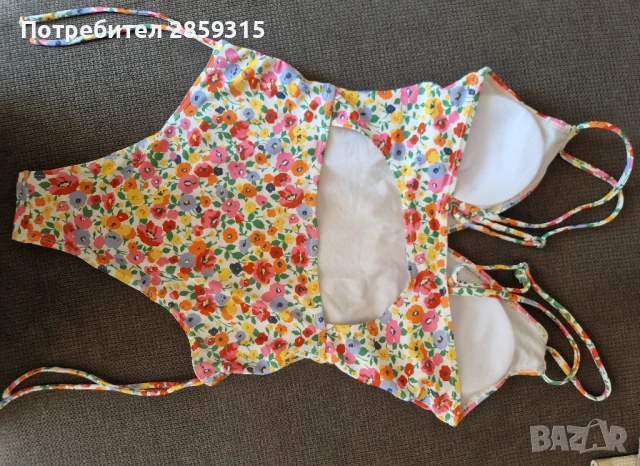 Цял дамски бански на флорарни мотиви, многоцветен, размер М M, снимка 7 - Бански костюми - 51092133