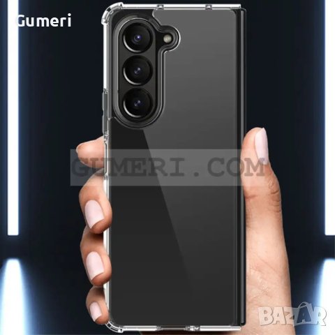 Samsung Galaxy Z Fold5 5G Предпазен Гръб - Прозрачен, снимка 6 - Калъфи, кейсове - 42209761