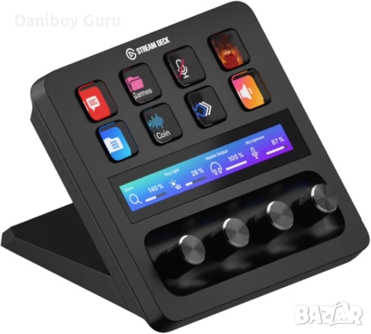 Elgato Stream Deck +, аудио миксер, продуцентска конзола и студиен контролер за създатели