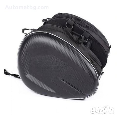 Мото дисаги Automat, 58L, Двойни, Черен